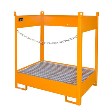 -- Piston stacking pad, painted, orange yellow