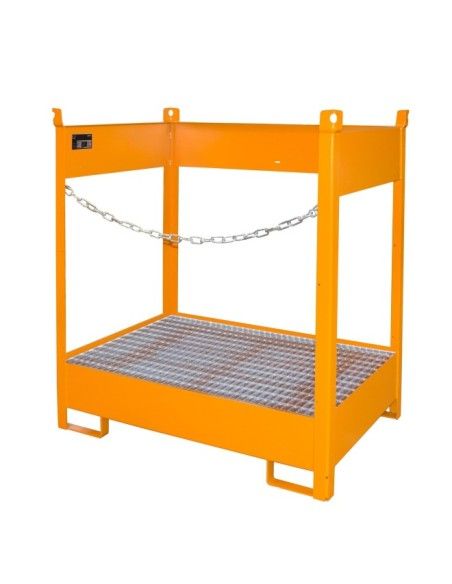 -- Piston stacking pad, painted, orange yellow