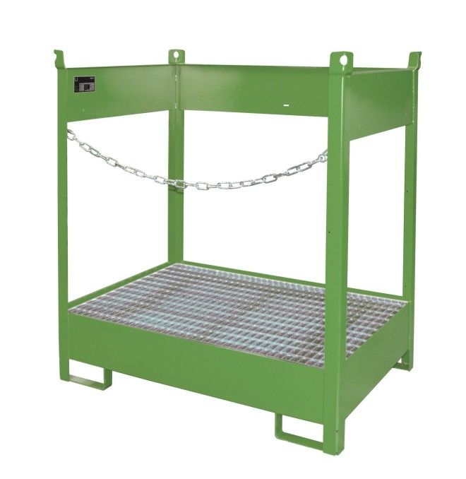 Panneaux en polyéthylène et en métal -- Tapis de rangement de ceinture, peint, vert Seda