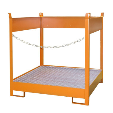-- Piston stacking pad, painted, orange yellow
