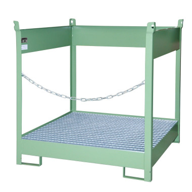 -- Piston stacking pad, painted, green silk