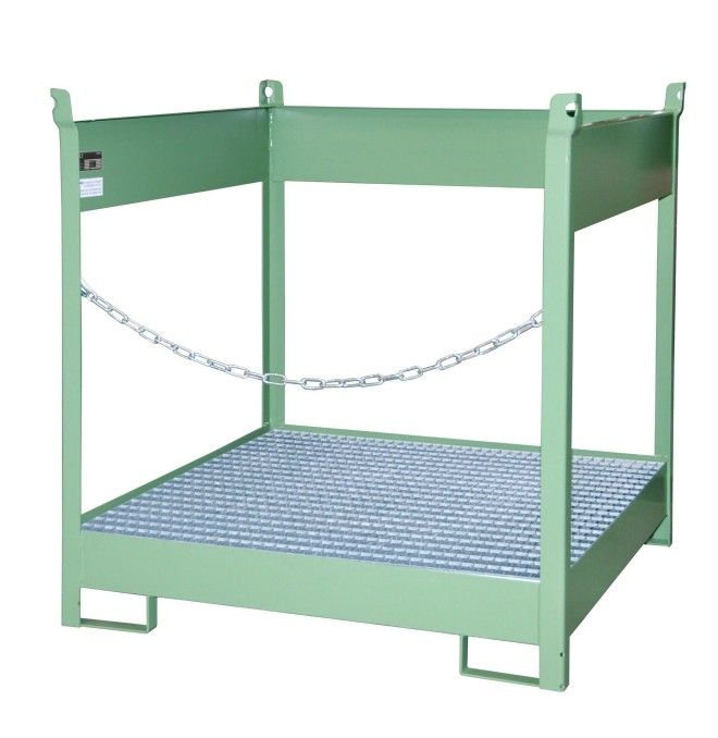 -- Piston stacking pad, painted, green silk