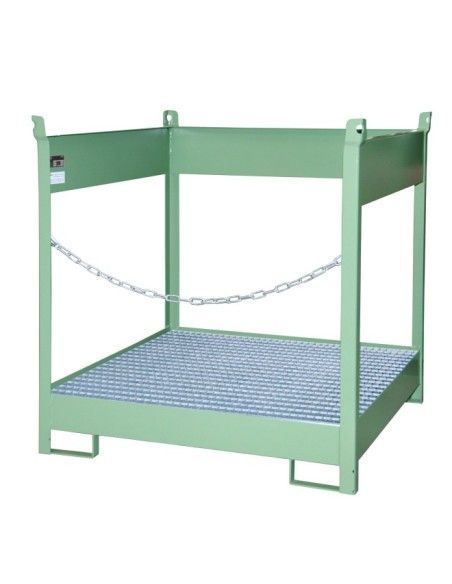 -- Piston stacking pad, painted, green silk