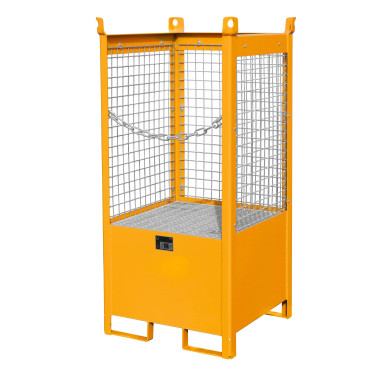 --Paleta de stackamiento de drumones, lacado, yellow orange