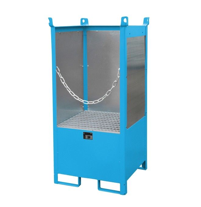 -- Stackable for drums, lacquer, light blue