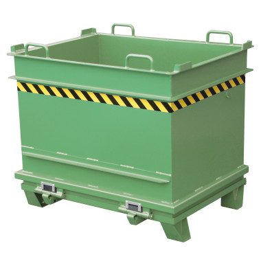 Tilting Container--Container materials construction, painted, green Reseda