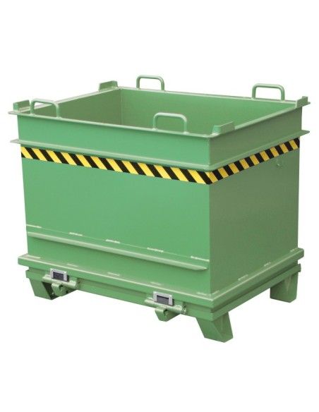 Recipiente Inclinável--Recipiente materiais construção, pintado, verde Reseda