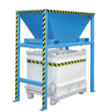 Contenedor de materiales de construcción, pintado, verde Reseda 2