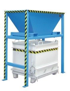 Kippbehälter--Container materialien konstruktion, lackiert, graue maus 2