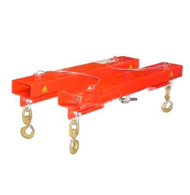 Cranes and Forklift Hooks--Gancho on the forks to manipulate batteries