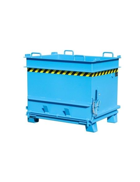 Tilting Container--Container materials construction (acted with brick clamping), painted, light blue