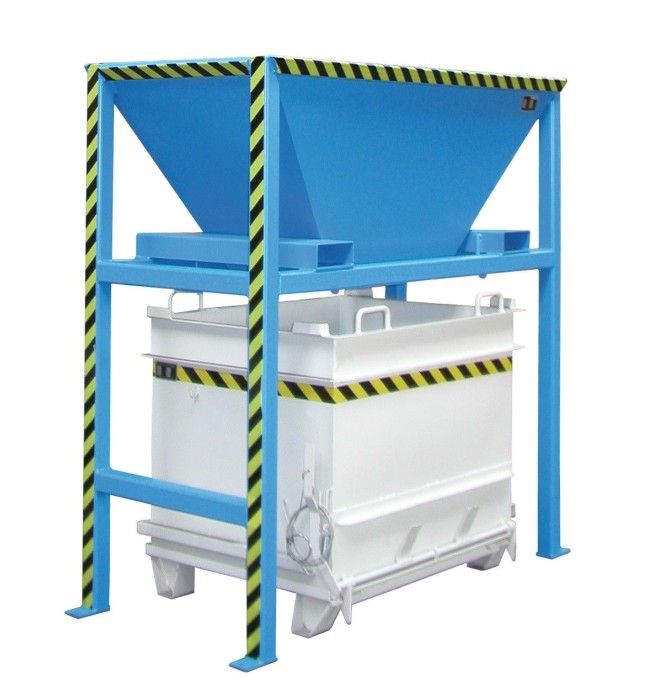 Contenedor de materiales de construcción (accionado con pinzas para ladrillos), galvanizado en caliente