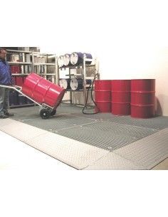 Cubetas de polietileno & metálicas--Bandeja de derrames de protección de suelo, galvanizada 2