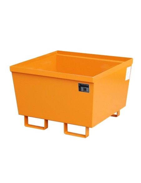 Cubetas de polietileno & metálicas--Bandeja colectora, pintada, Amarillo naranja