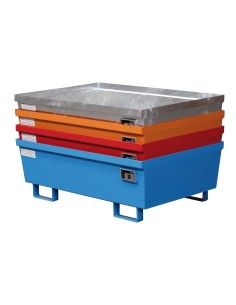 Cubetas de polietileno & metálicas--Bandeja colectora, pintada, Azul claro 2
