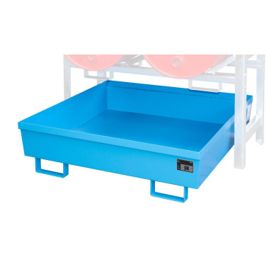 -- Battery shelves, painted, light blue