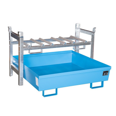 -- Battery shelves, painted, light blue