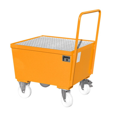 --Bewegliche Tropfschale, lackiert, Orange-Gelb