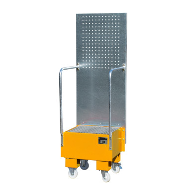 --Mobile band with perforated panel, painted, Orange yellow