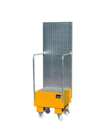--Mobile band with perforated panel, painted, Orange yellow