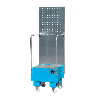 --Mobile band with perforated panel, painted, Light blue