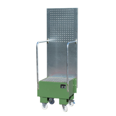 --Mobile band with perforated panel, painted, green Reseda