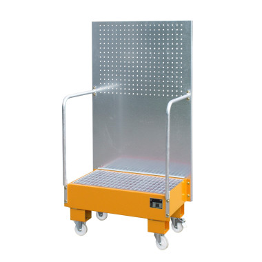 --Mobile band with perforated panel, painted, Orange yellow