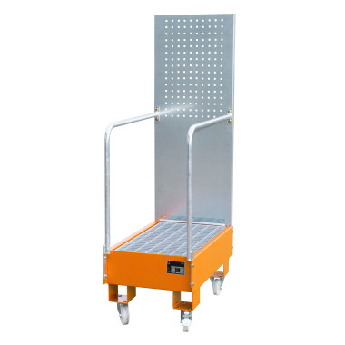 --Mobile Band mit Lochplatte, lackiert, Orange gelb