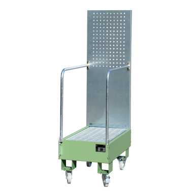 --Mobile band with perforated panel, painted, green Reseda