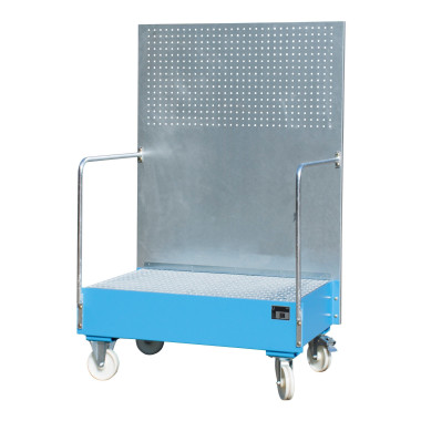 --Mobile band with perforated panel, painted, Light blue