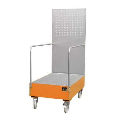 --Mobile band with perforated panel, painted, Orange yellow