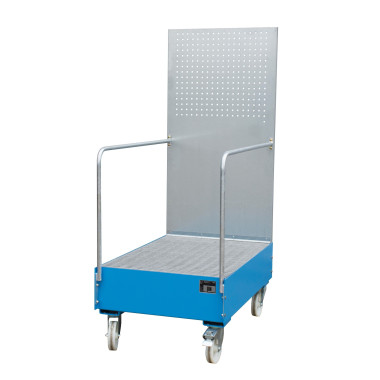 --Mobile band with perforated panel, painted, Light blue