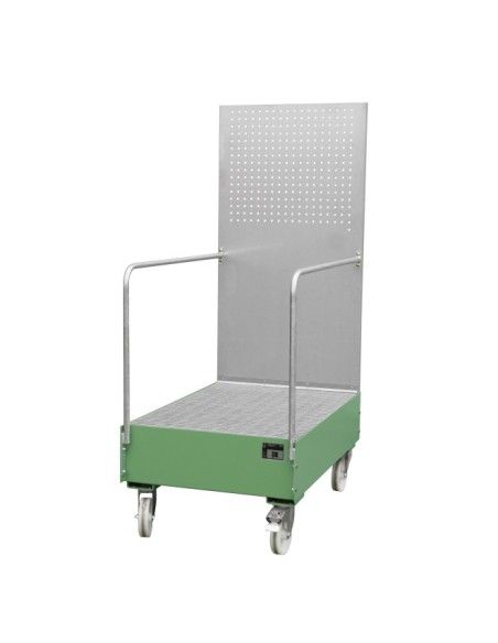 --Mobile band with perforated panel, painted, green Reseda