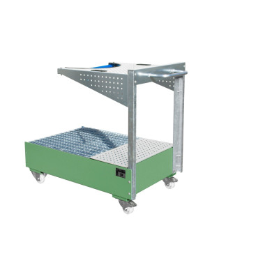 --Mobile band with perforated panel, painted, green Reseda