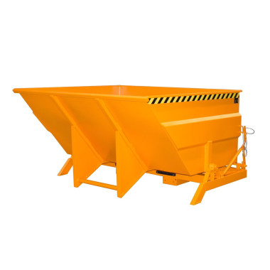 Tilting Container--Container tilting, painted, Orange yellow