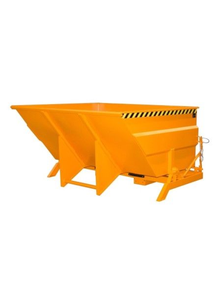 Kippbehälter--Container kippen, lackiert, orange gelb