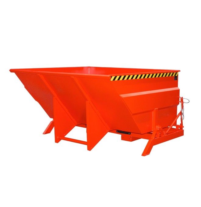 Tilting Container--Container tilting, painted, Red fire