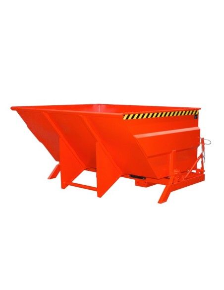 Bacs Basculants--Conteneur tilting, peint, feu rouge