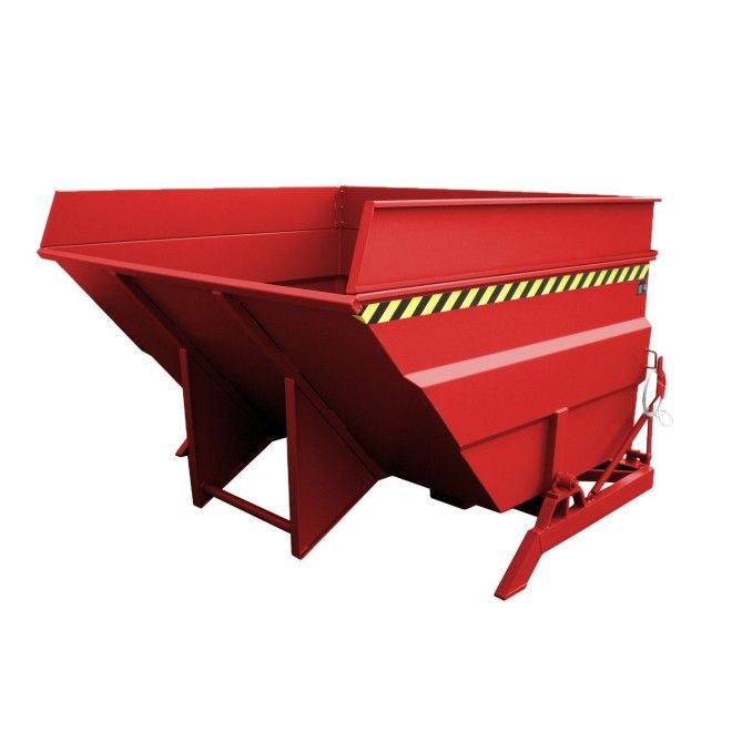 Tilting Container--Container tilting, painted, Red fire