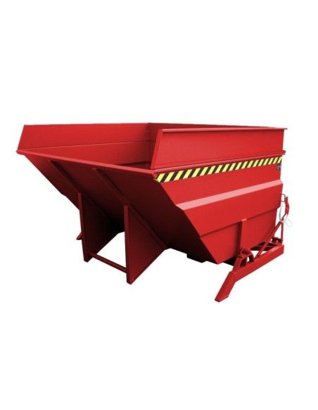 Kippbehälter--Container kippen, lackiert, rotes Feuer