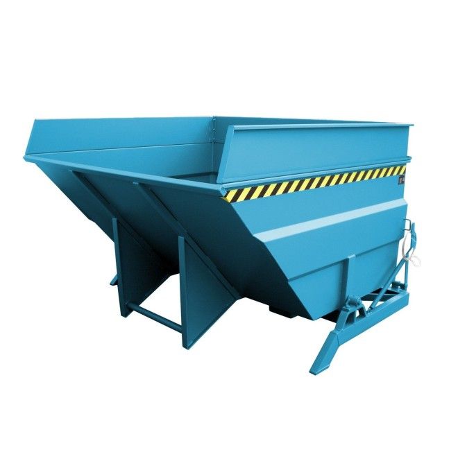 Kippbehälter--Container kippen, lackiert, hellblau