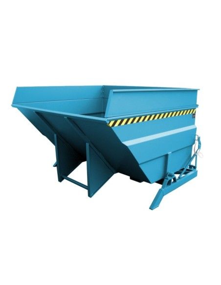 Tilting Container--Container tilting, painted, light blue