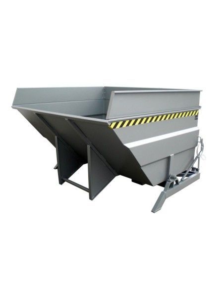 Bacs Basculants--Conteneur tilting, peint, souris grise