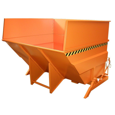 Recipiente Inclinável--Recipiente tilting, pintado, amarelo laranja