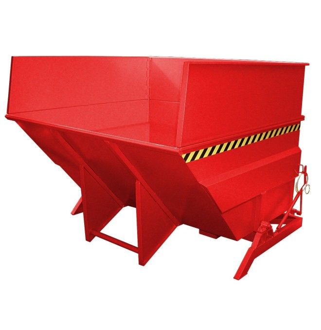 Tilting Container--Container tilting, painted, Red fire
