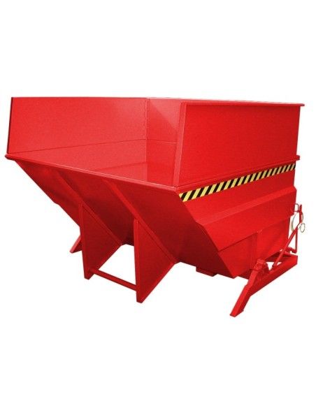 Kippbehälter--Container kippen, lackiert, rotes Feuer