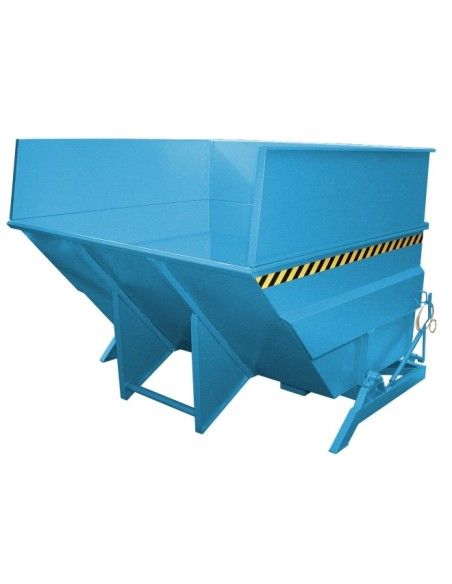 Tilting Container--Container tilting, painted, light blue