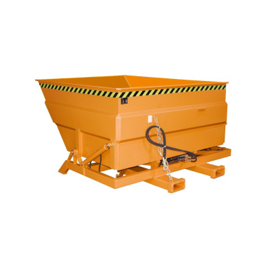 Tilting Container--Container tilting, painted, Orange yellow