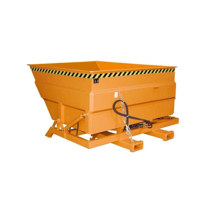 Kippbehälter--Container kippen, lackiert, orange gelb