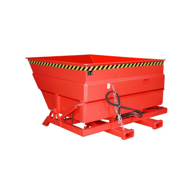 Tilting Container--Container tilting, painted, Red fire